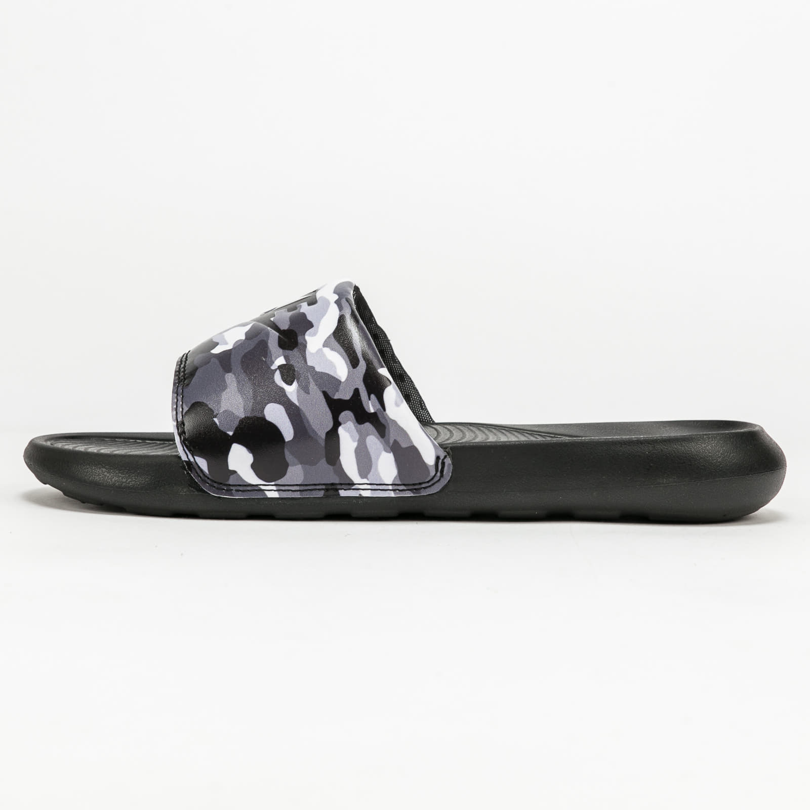 Zapatillas Hombre Nike Victori One Slide Print Black/ Black - Grey Fog