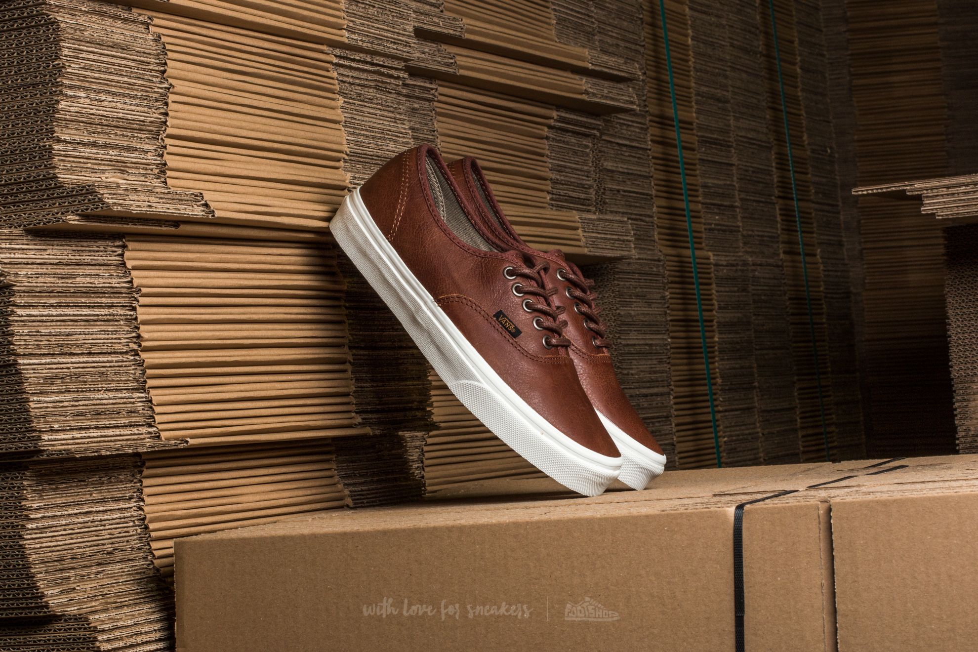 Men's shoes Vans Authentic (Leather) Dachshund/ Potting Soil