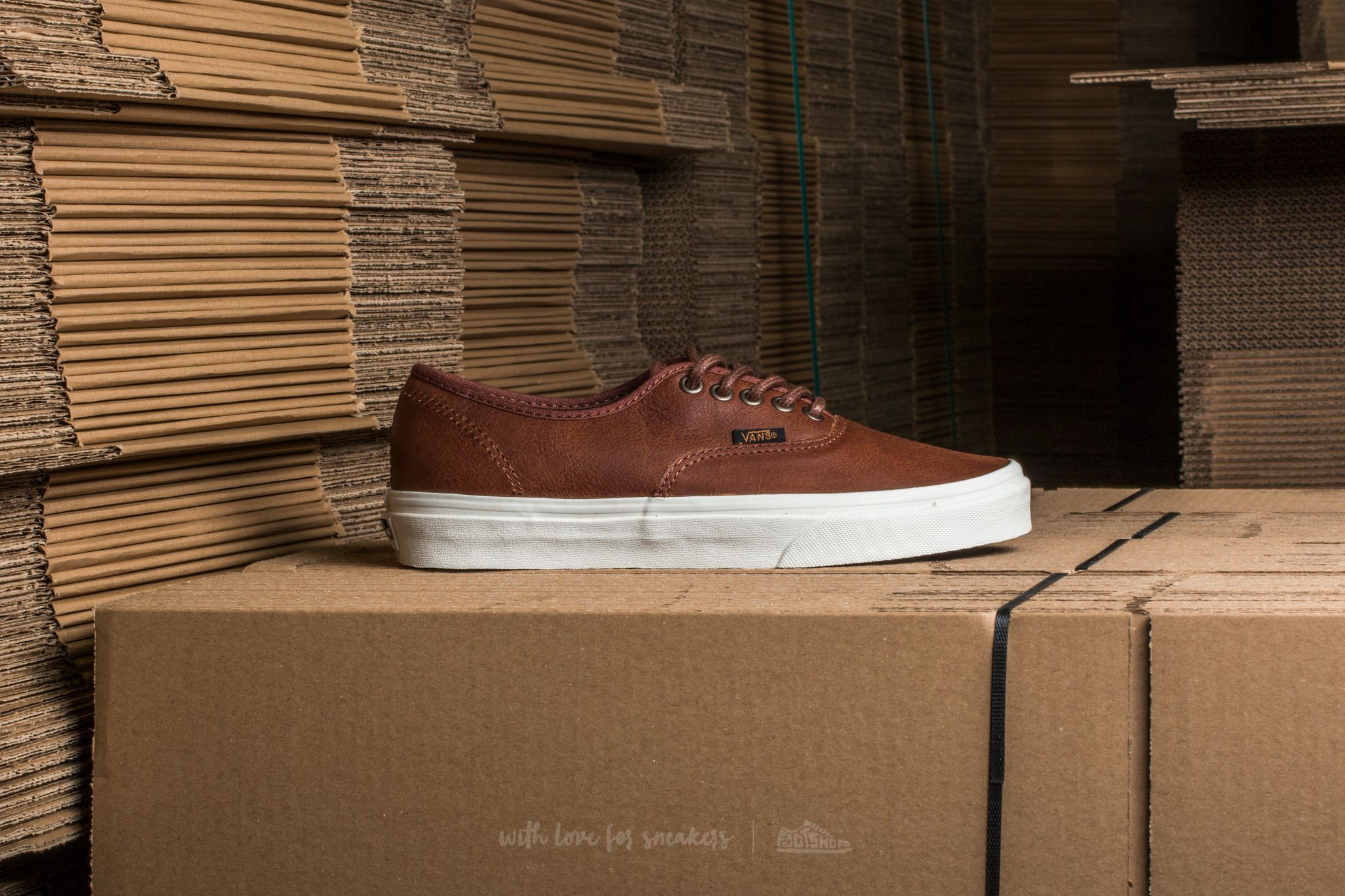 Men's shoes Vans Authentic (Leather) Dachshund/ Potting Soil