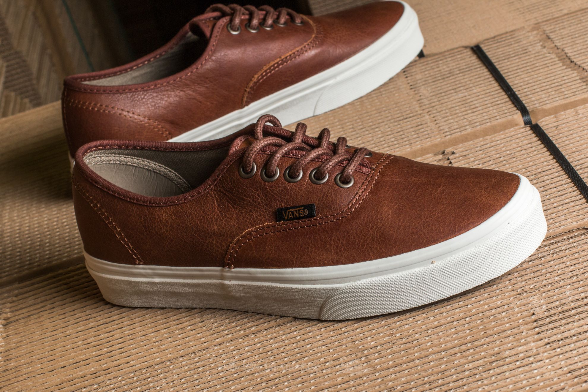Men's shoes Vans Authentic (Leather) Dachshund/ Potting Soil