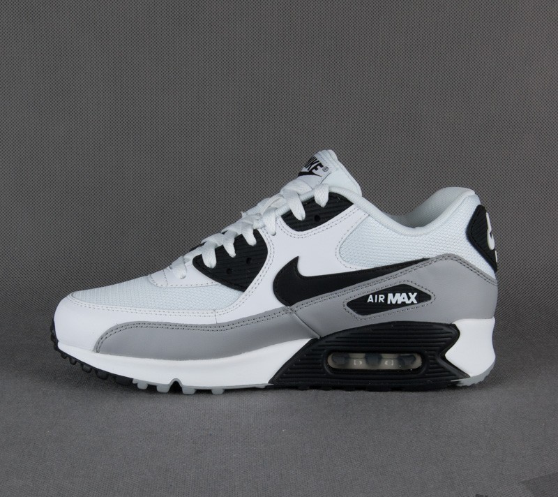 Shoes Nike Air Max 90 Essential White/Black-Mtt Silver-Neutral Grey