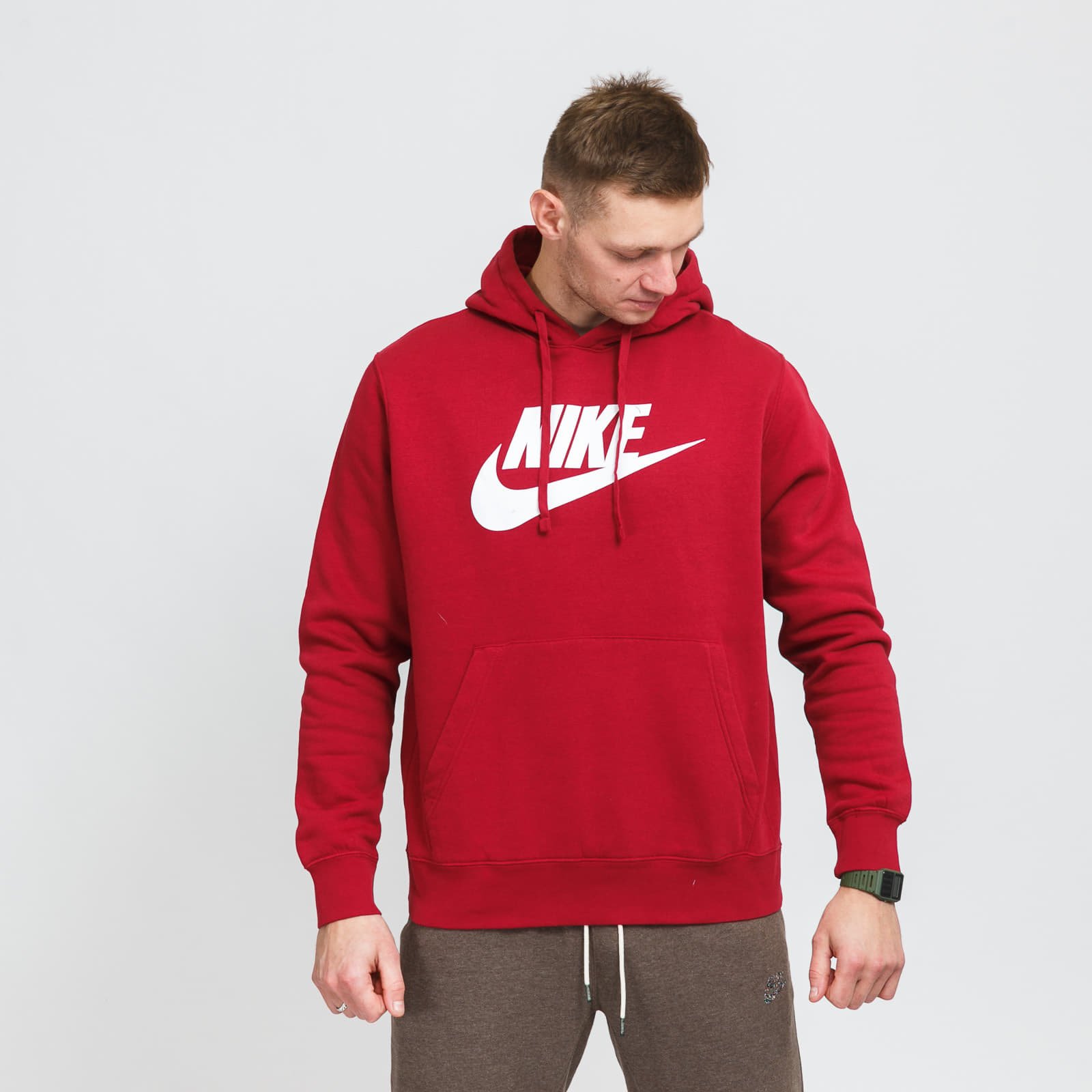 Hættetrøjer og sweatshirts Nike M NSW Club Hoodie PO BB Bordeaux