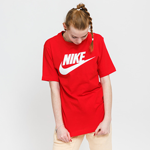 T-shirts Nike NSW Tee Icon Futura University Red/ White