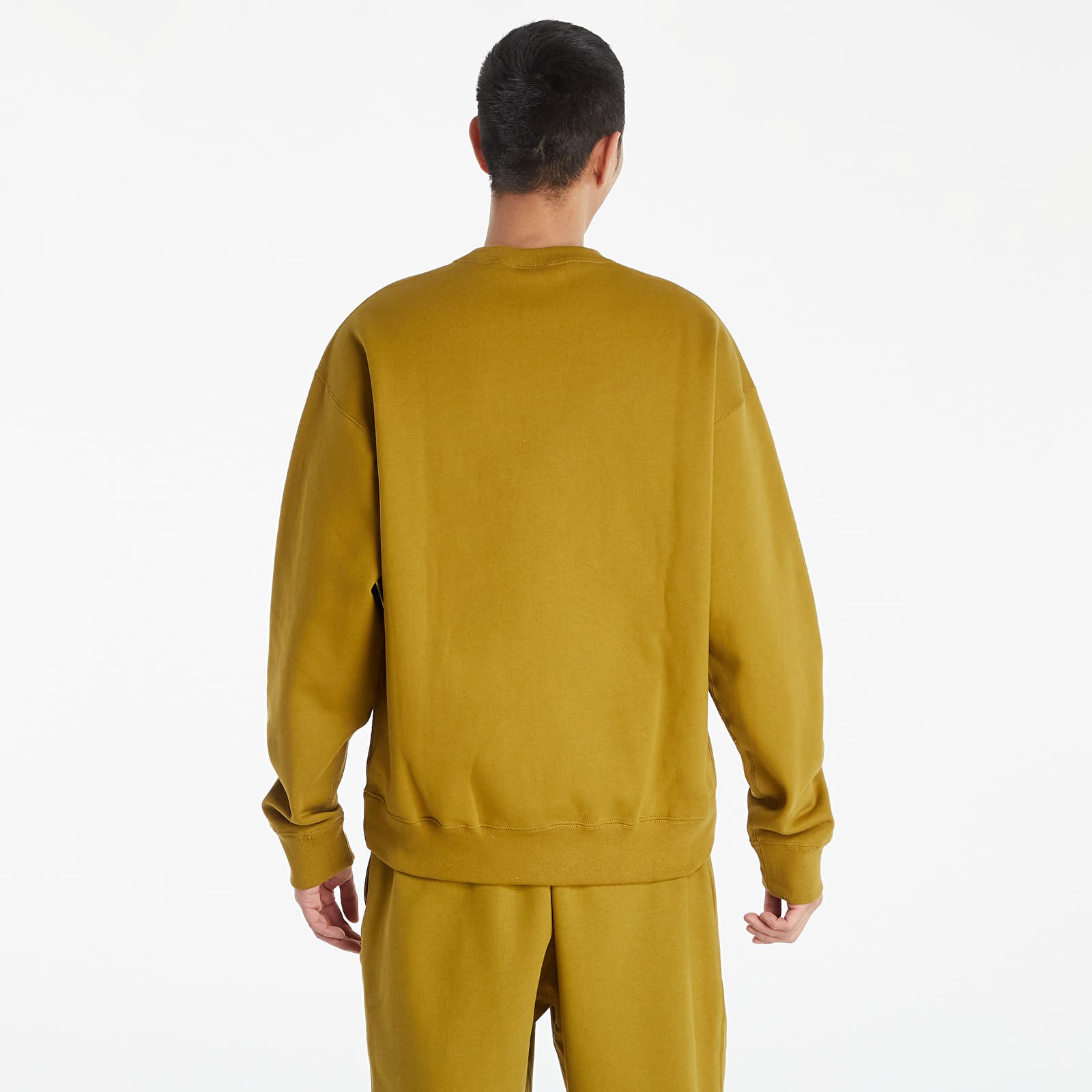 Dukserice Nike Sportswear Solo Swoosh Hw Bb Crew Desert Moss/White