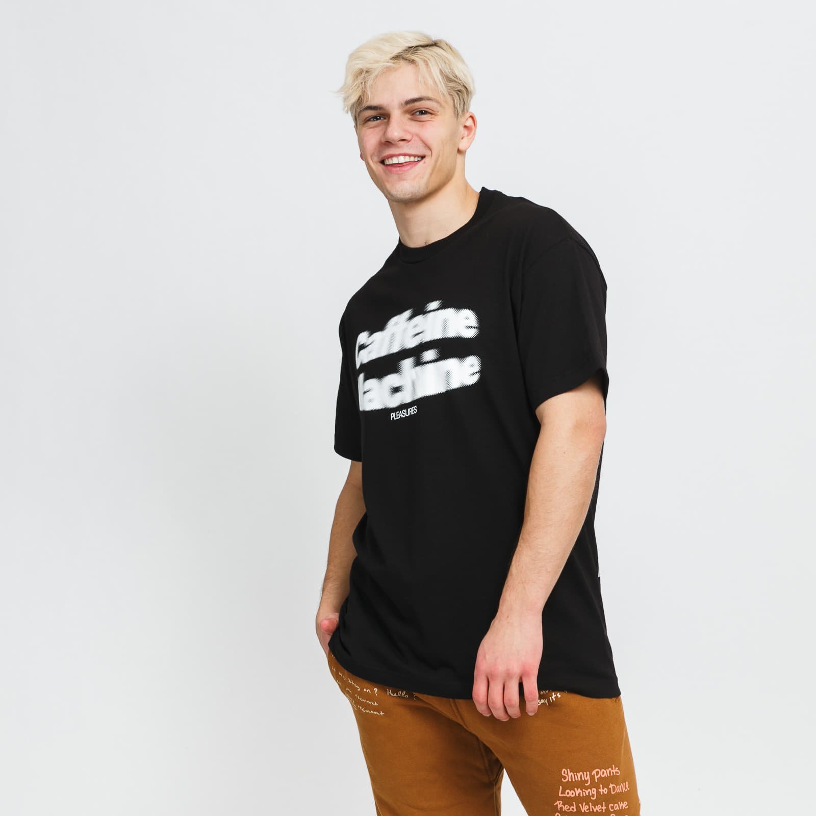 Marškinėliai PLEASURES Energy Tee Black