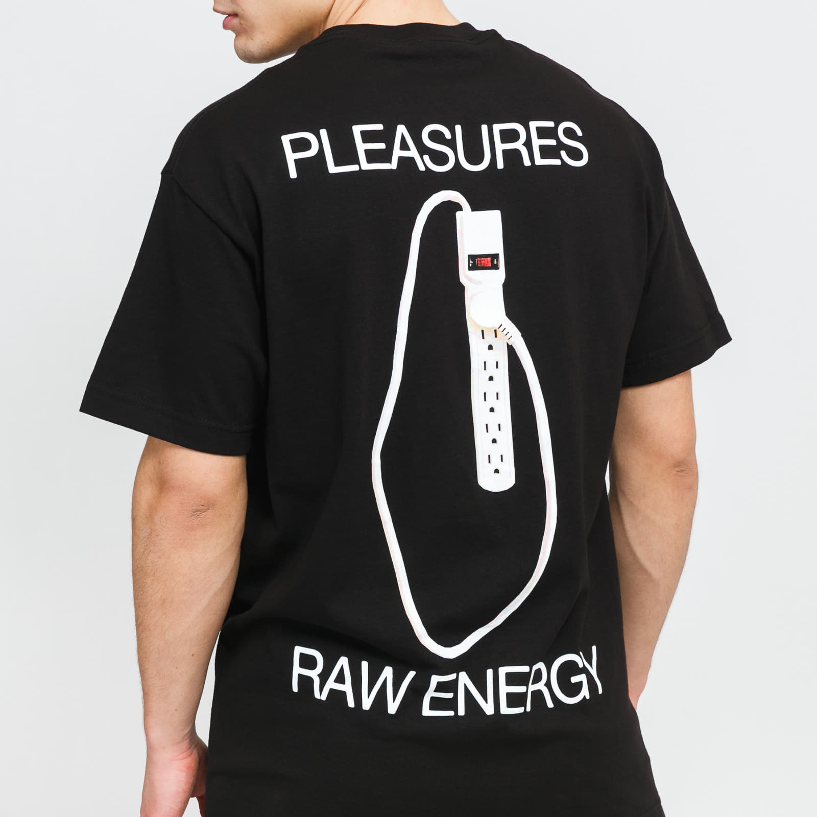 Marškinėliai PLEASURES Energy Tee Black