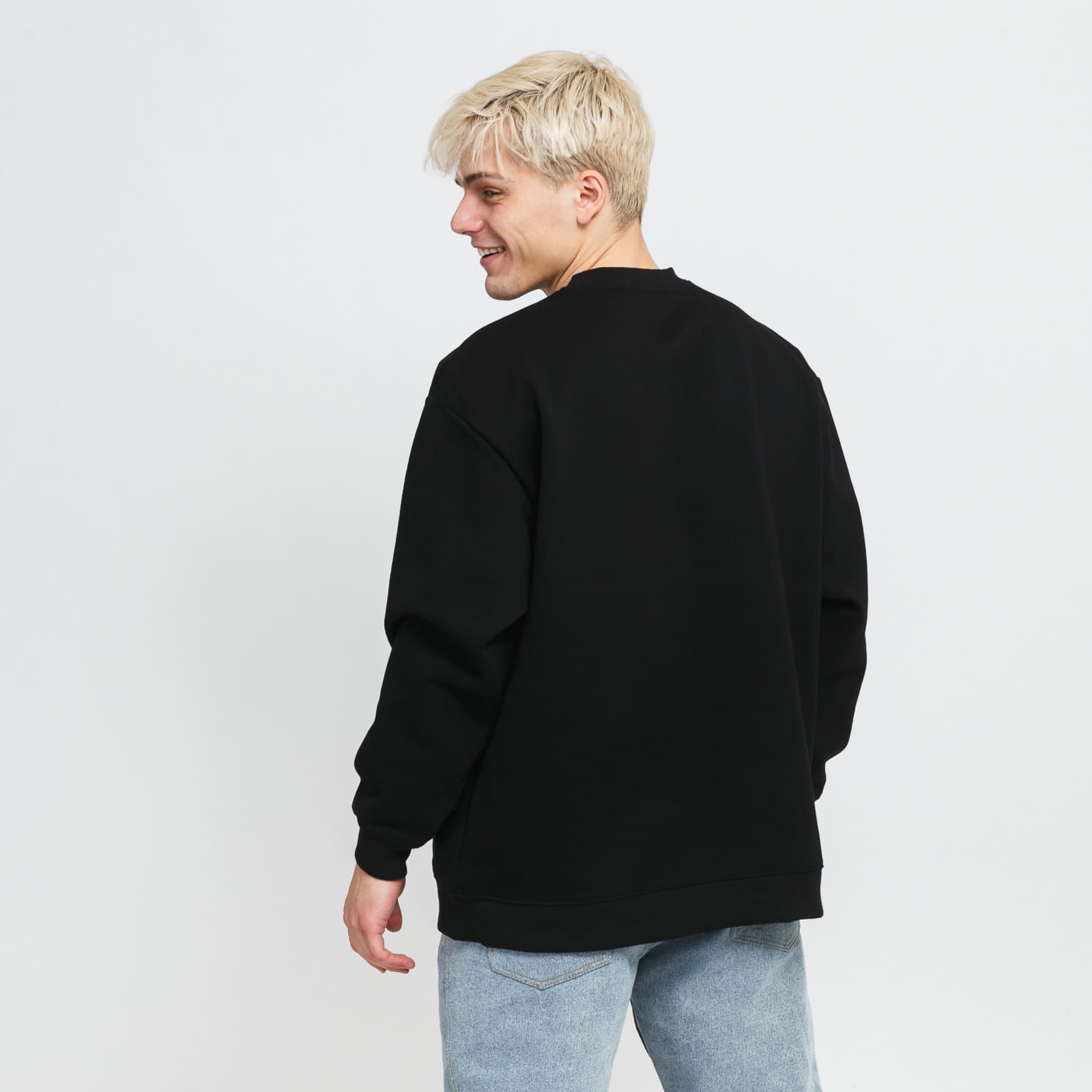 Hanorace PLEASURES Faith Crewneck Sweatshirt Black
