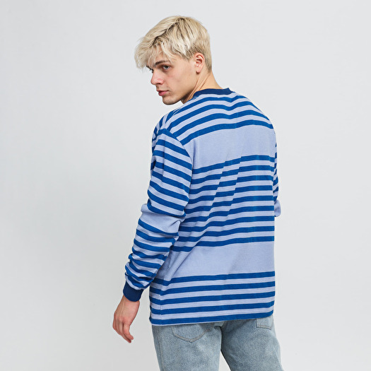 T shirts PLEASURES Chiller Striped Thermal Shirt Light Purple