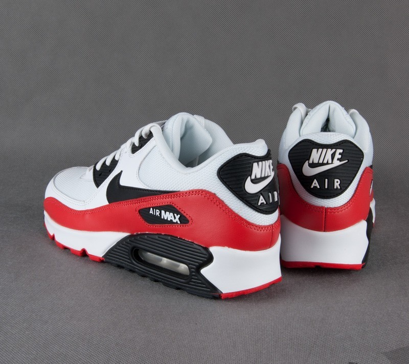 Zapatos Nike Air Max 90 Essential White/Black-Lt Crmsn-Neutral Grey