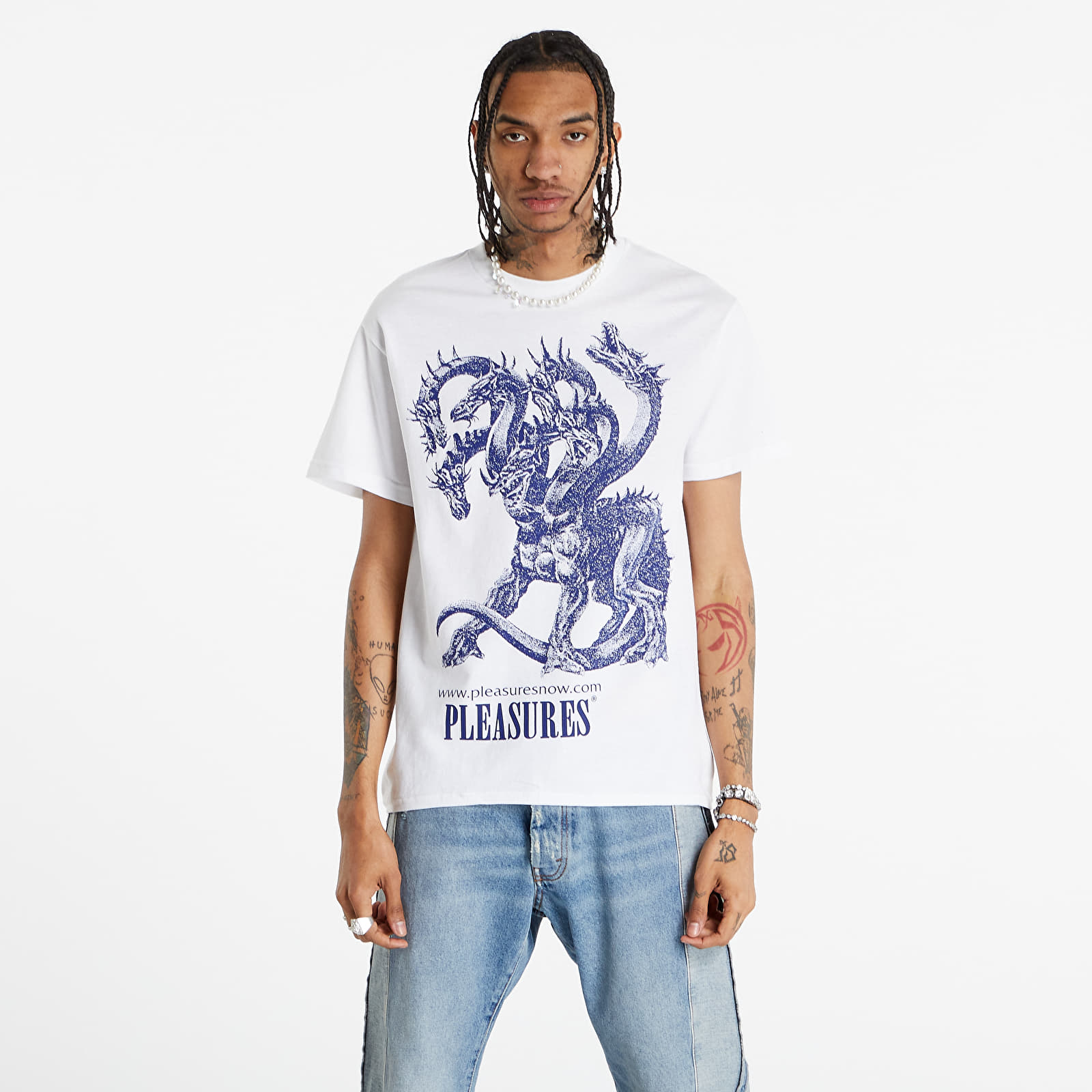 T-shirts PLEASURES Destruction T-Shirt White