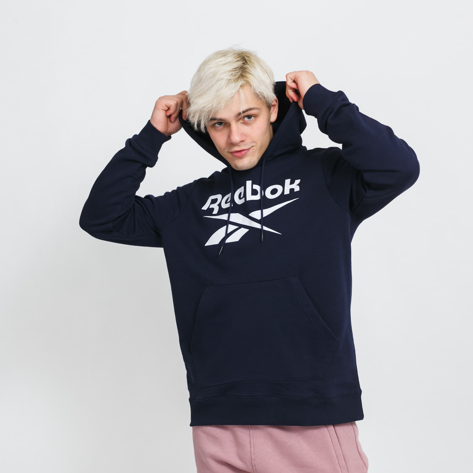 Kapucnis pulóverek és pulcsik Reebok RI FT OTH BL HOODIE Navy