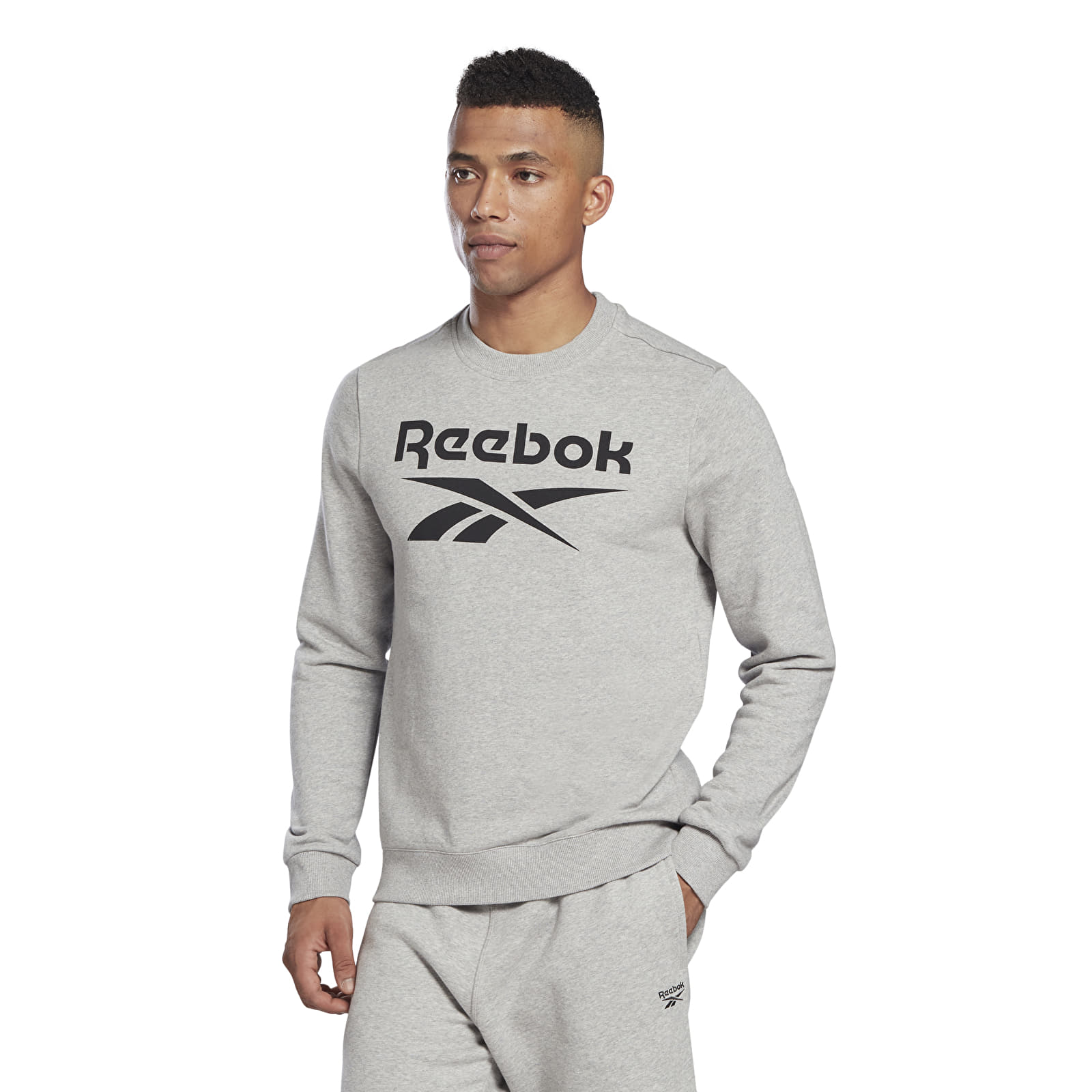 Felpe Reebok Identity Big Logo Crew Gray