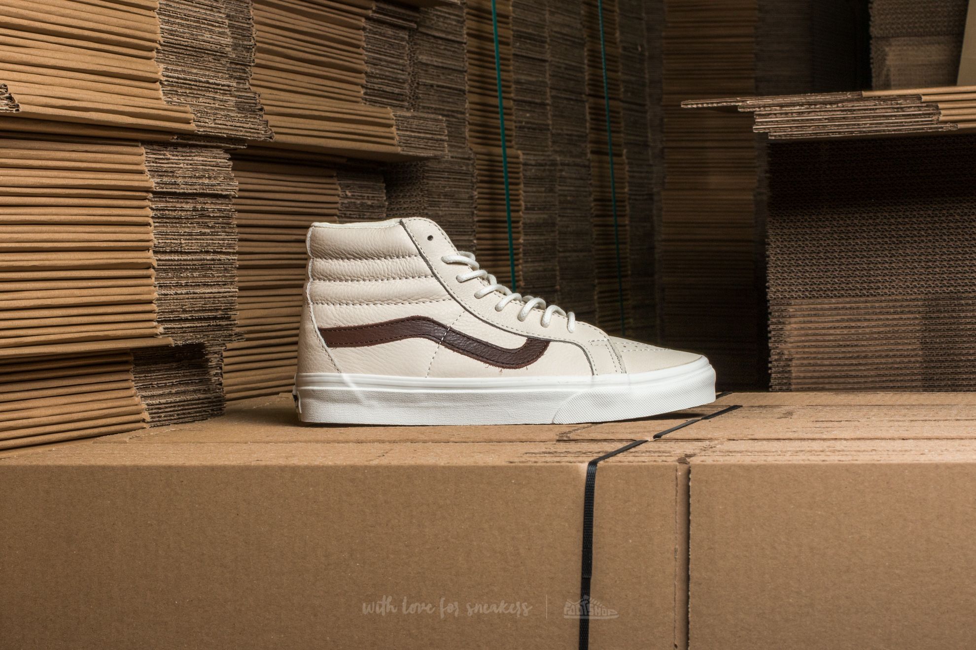 Cipele Vans Sk8-Hi Reissue (Leather) Blanc De Blanc/ Potting Soil