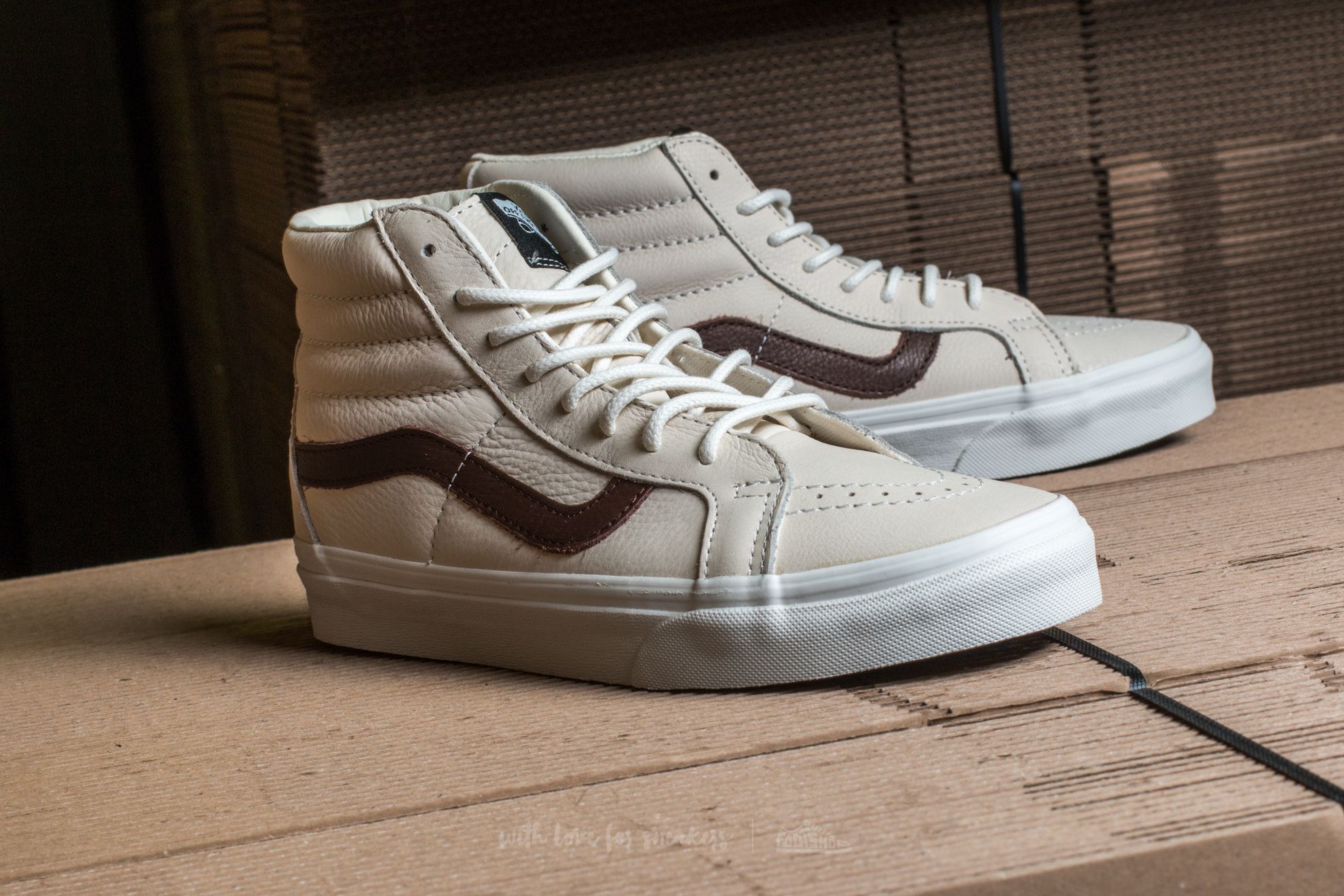 Cipele Vans Sk8-Hi Reissue (Leather) Blanc De Blanc/ Potting Soil