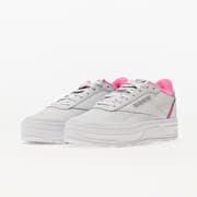 Reebok gray hotsell and pink sneakers