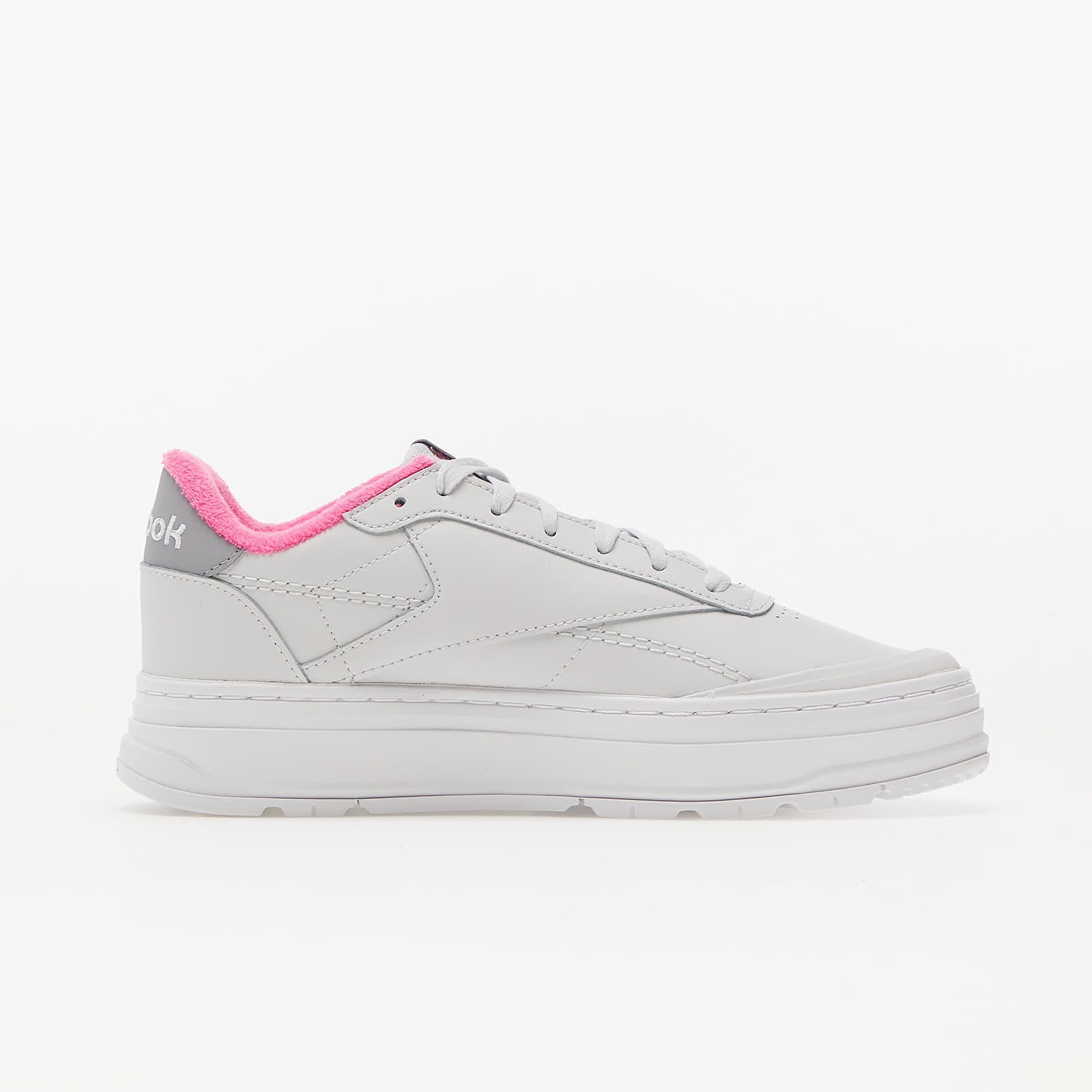 Buty damskie Reebok Club C Double GEO Cold Grey/ Cold Grey/ Atomic Pink