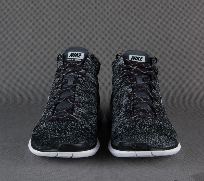 Baskets Homme Nike Free Flyknit Chukka Black Pure Platinum Footshop