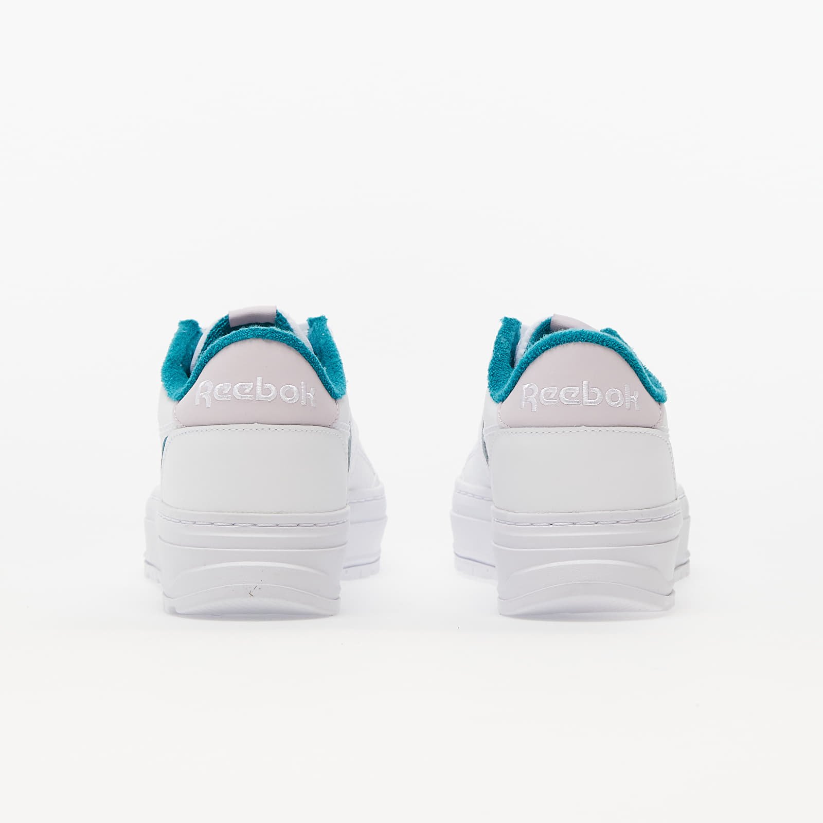 Încălțăminte și sneakerși pentru femei Reebok Club C Double GEO Cloud White/ Seaport Teal/ Quartz Glow