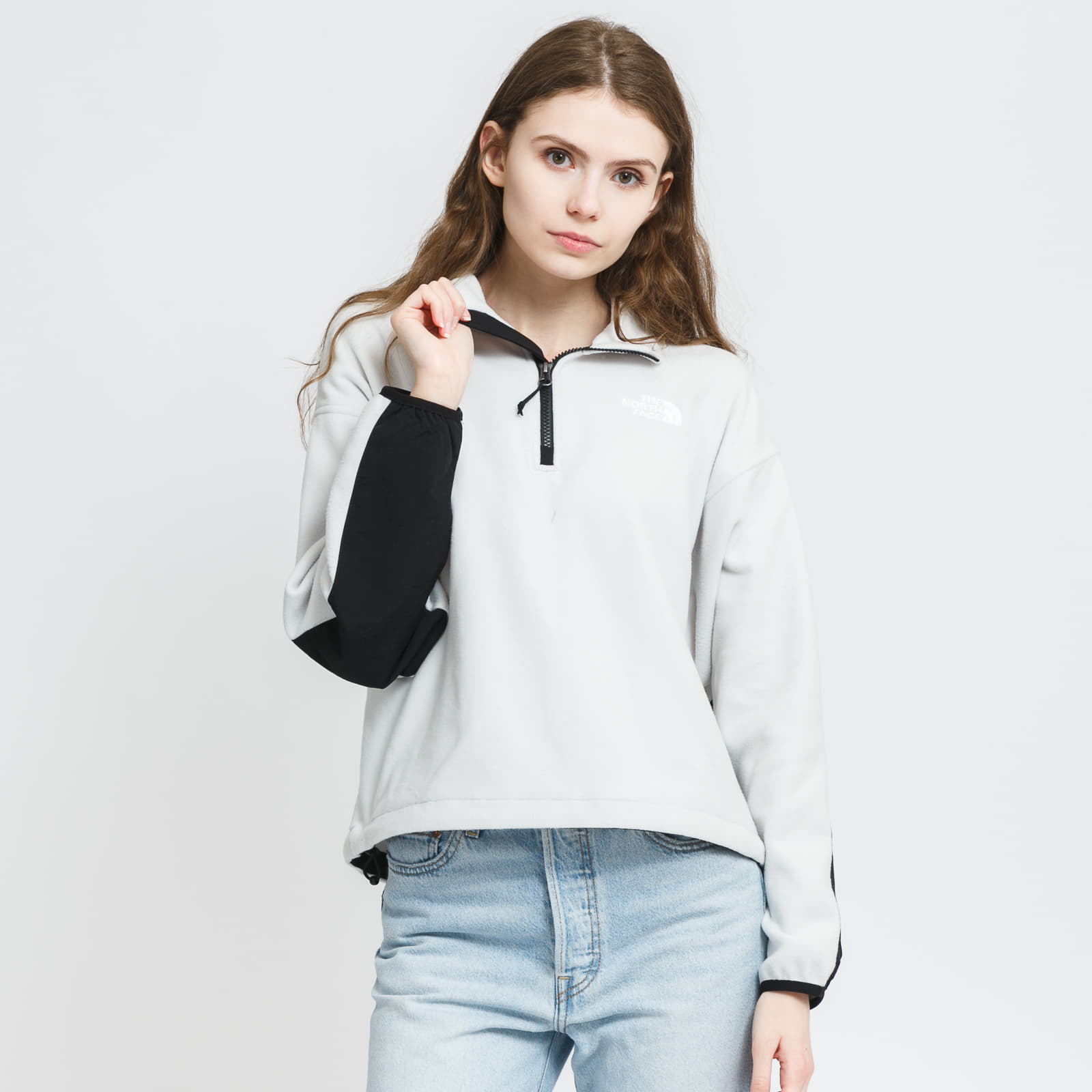 Puloverji   The North Face W Tka Kataka Quarter Zip Jacket Gray