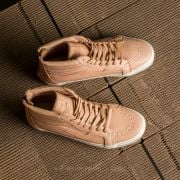 Men s shoes Vans Sk8 Hi Reissue Zip Veggie Tan Leather Tan Footshop