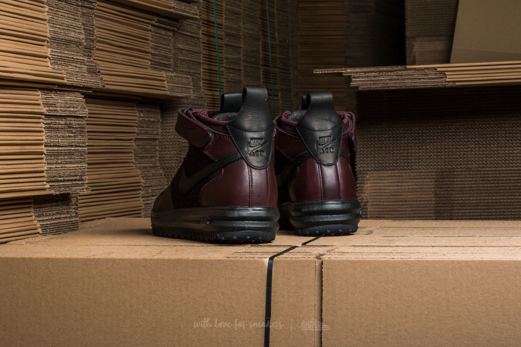 Pánské tenisky a boty Nike Lunar Force 1 Flyknit Workboot Deep Burgundy/ Black