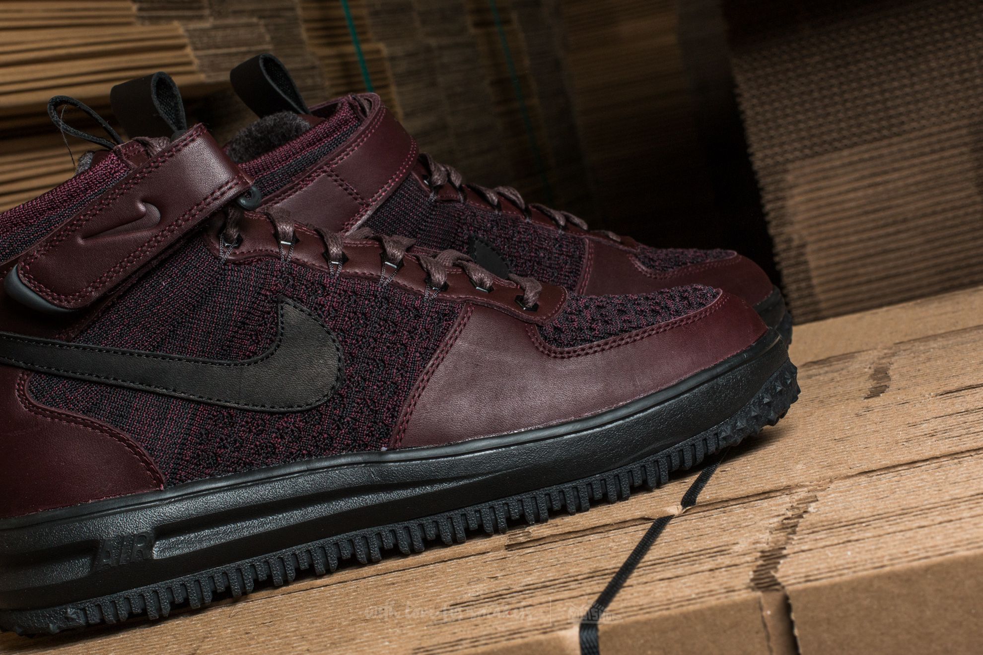 Pánské tenisky a boty Nike Lunar Force 1 Flyknit Workboot Deep Burgundy/ Black