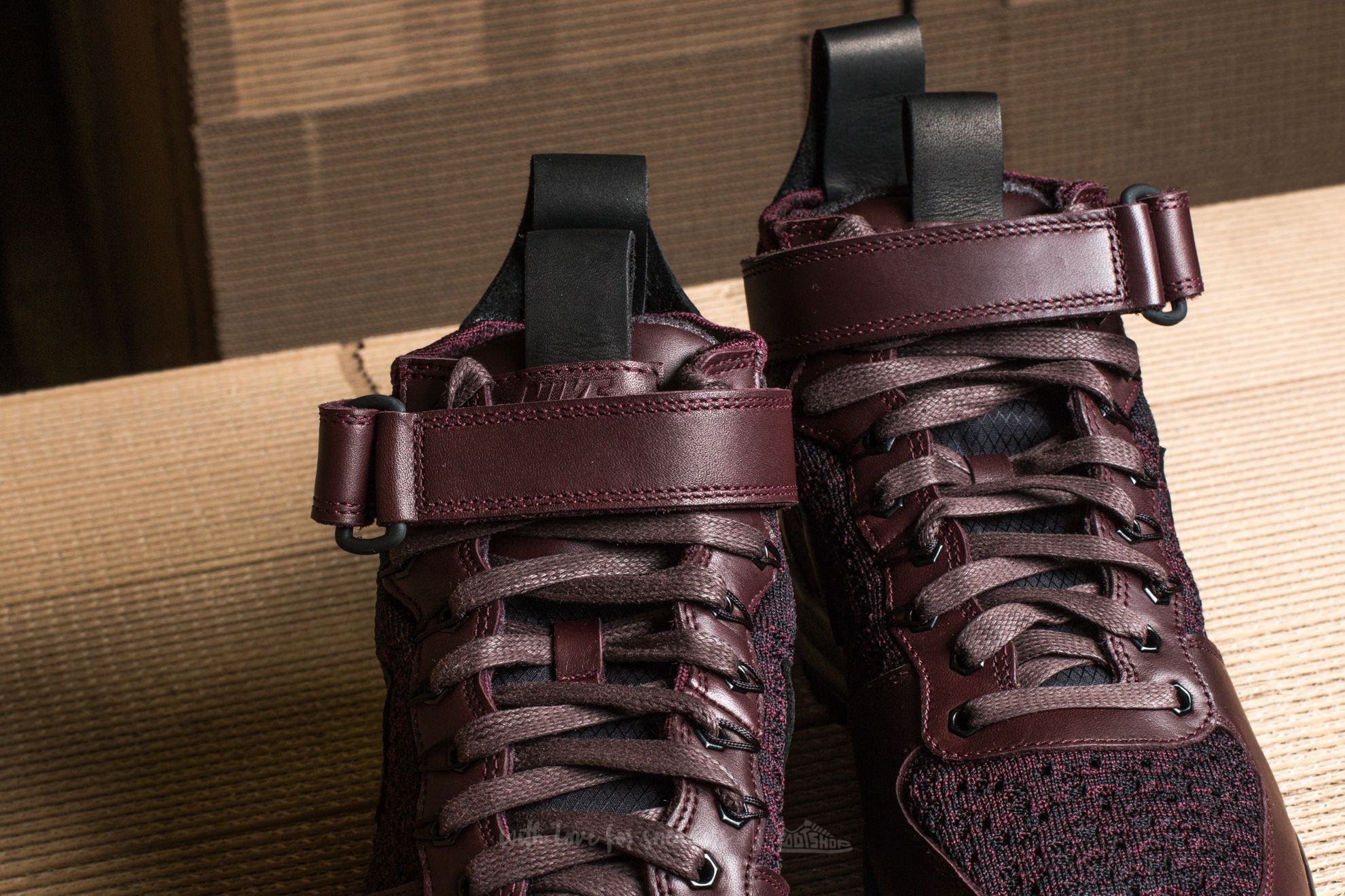 Pánské tenisky a boty Nike Lunar Force 1 Flyknit Workboot Deep Burgundy/ Black