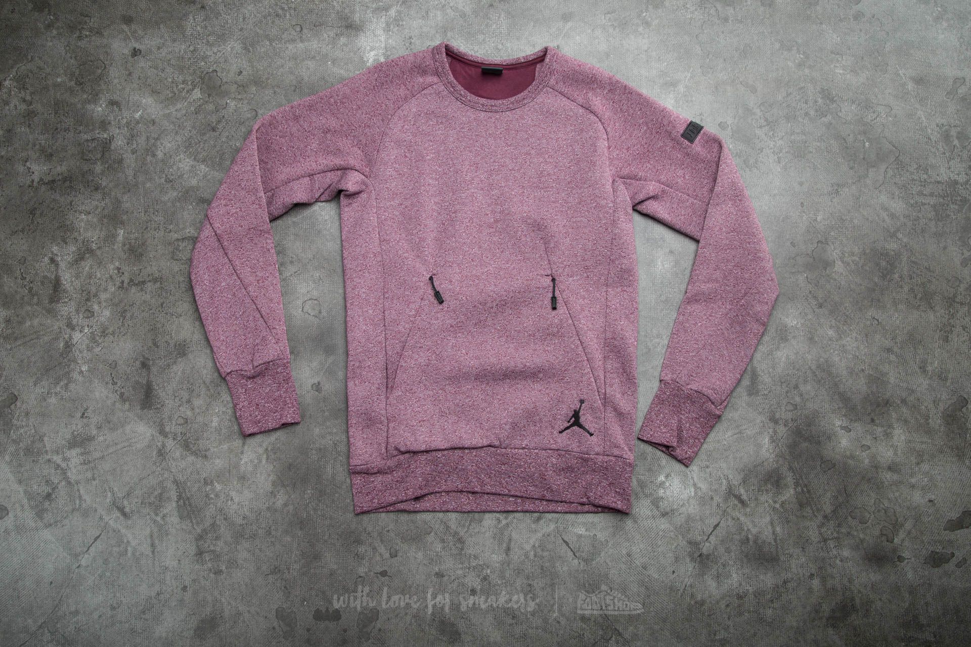 Sudaderas Jordan Icon Fleece Night Maroon/ Black