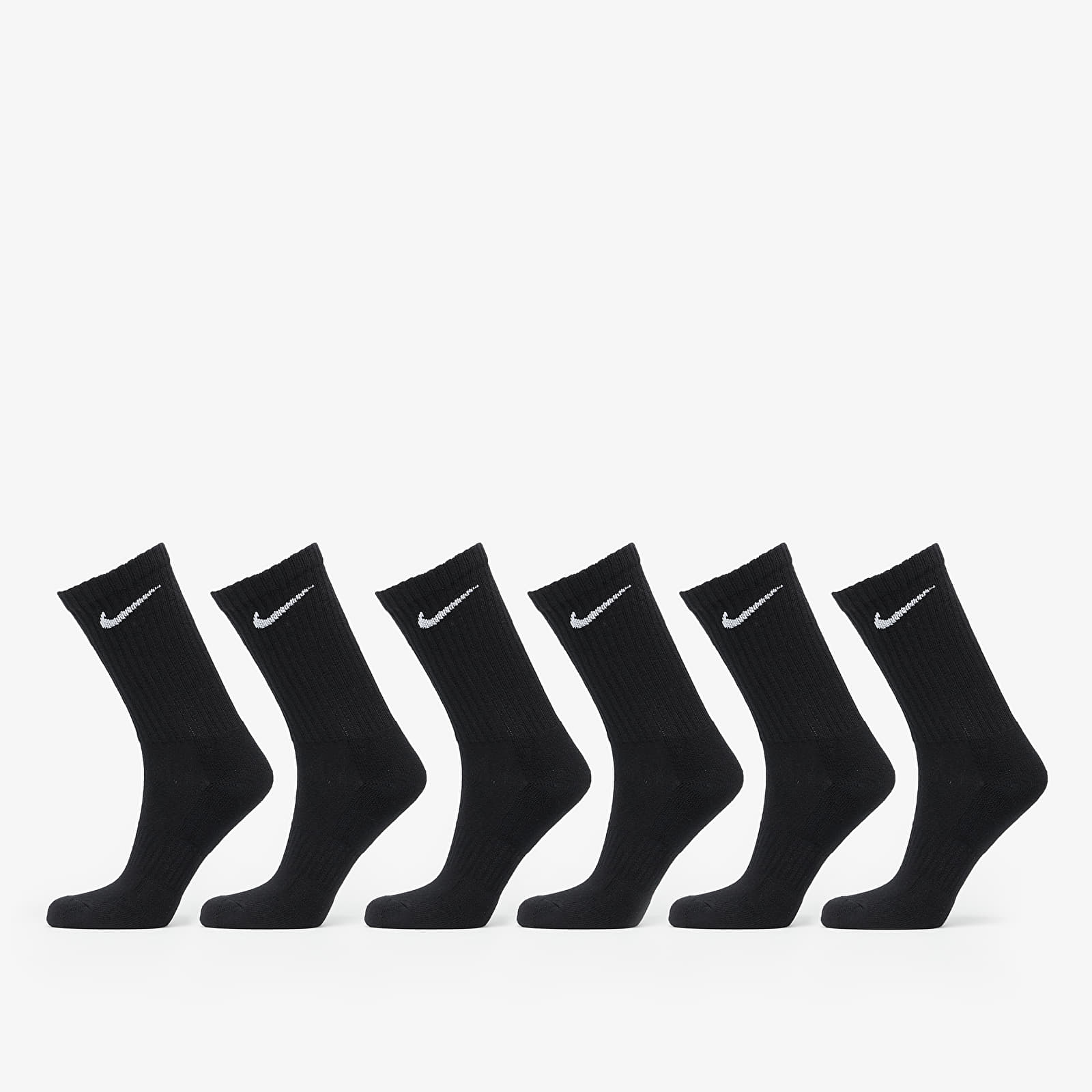 Ponožky Nike U NK Everyday Cush Crew 6-Pack Black