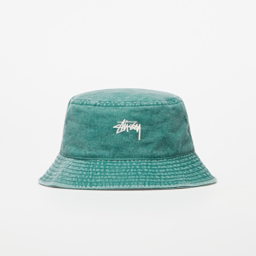 Bucket hats Stussy Washed Stock Bucket Hat Green Footshop