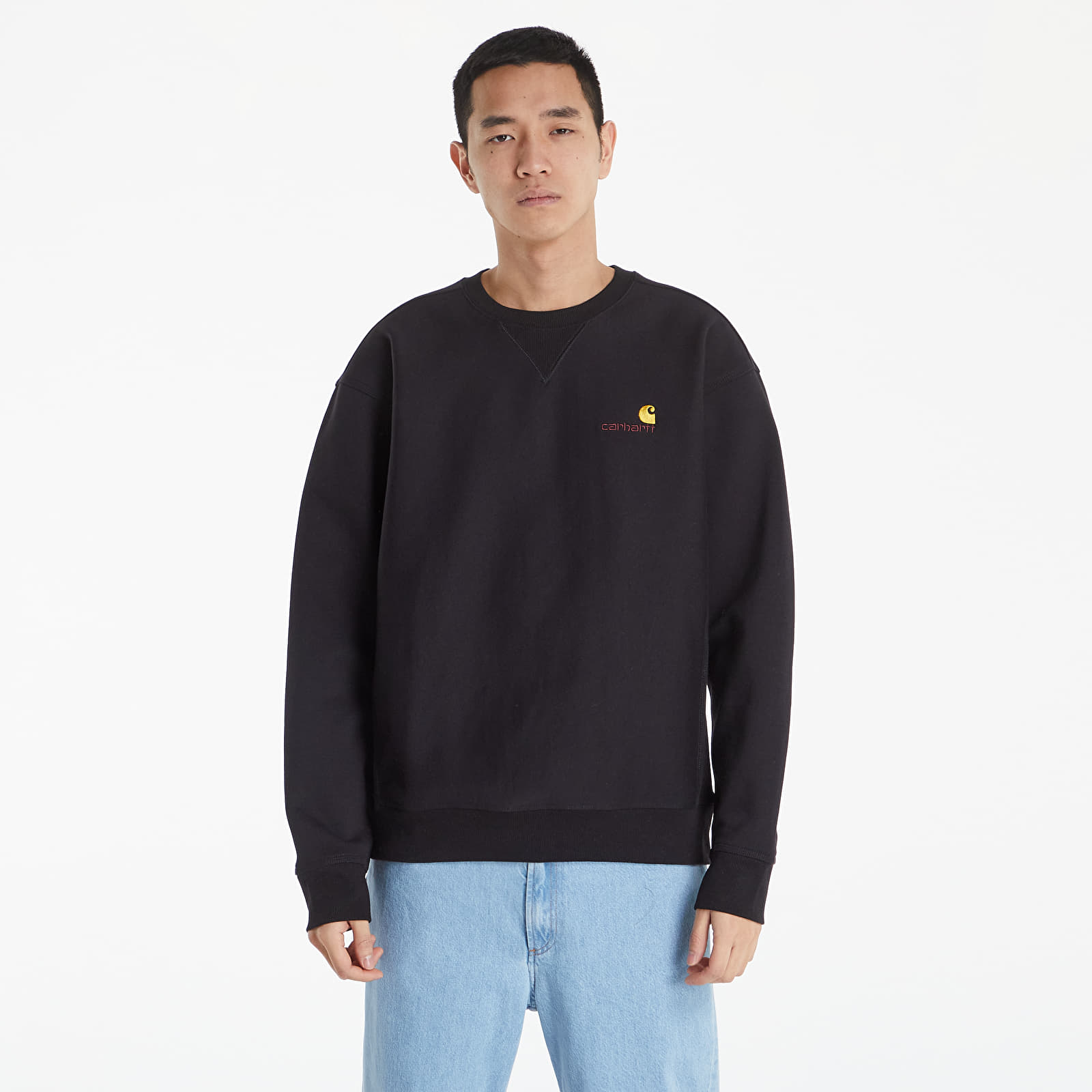 Sudaderas y suéteres Carhartt WIP American Script Sweat Black