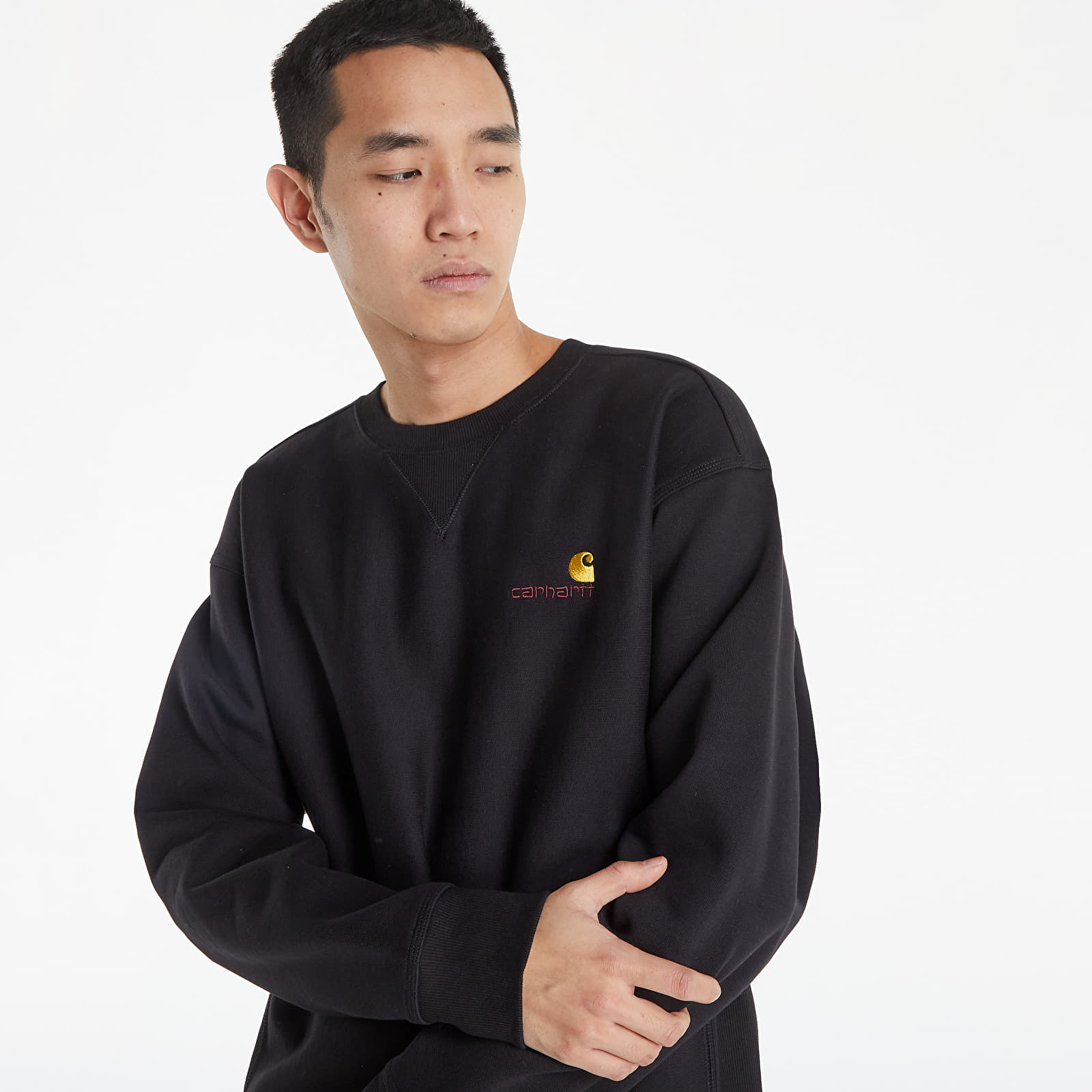 Sudaderas y suéteres Carhartt WIP American Script Sweat Black