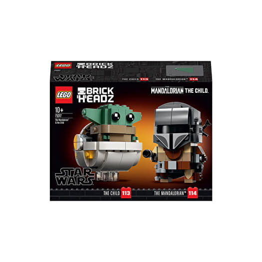 Lego 75317 brickheadz star wars the mandalorian and the child stores new arrivals