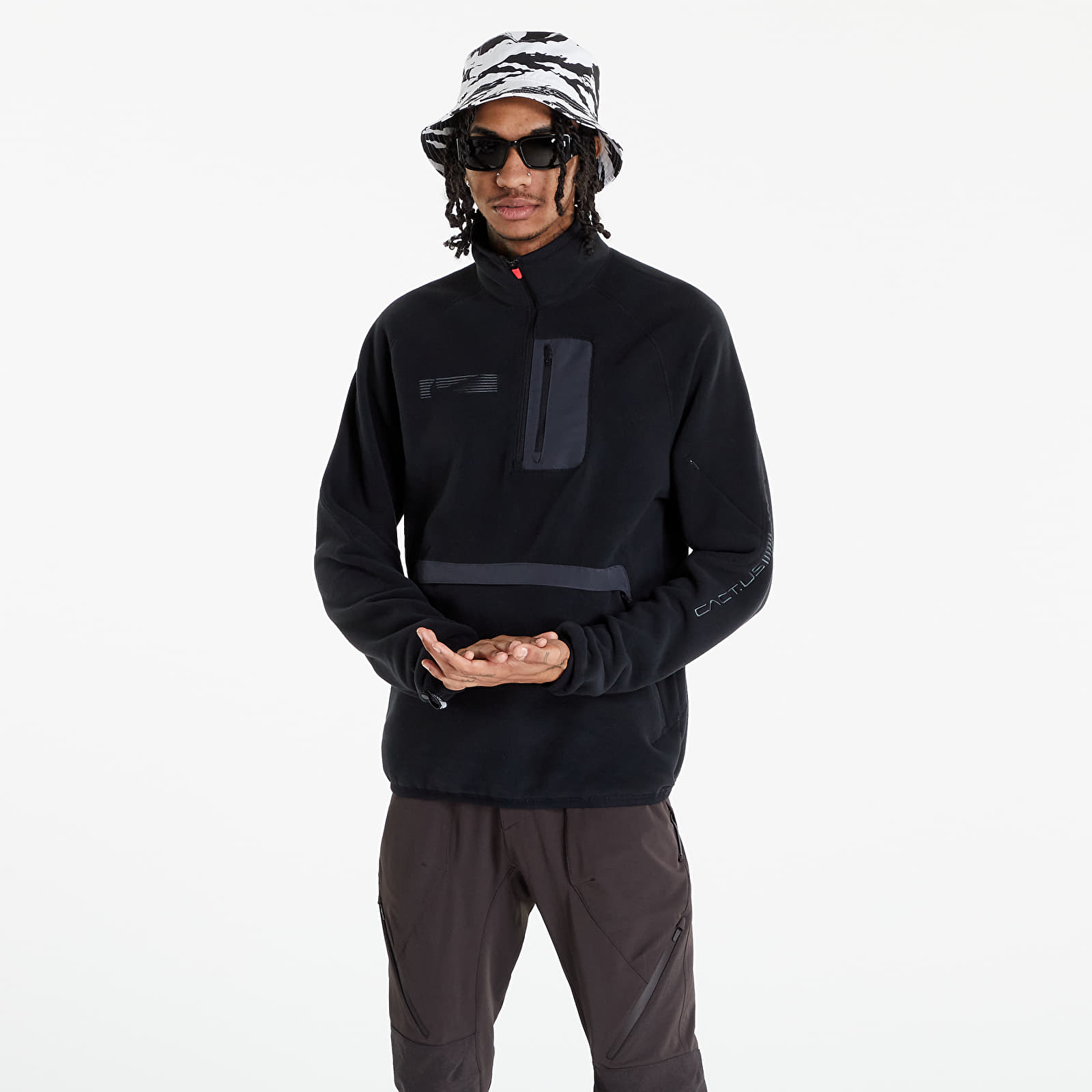 Hoodies and sweatshirts Nike x CACT.US CORP Men's 1/4 Zip Top Black
