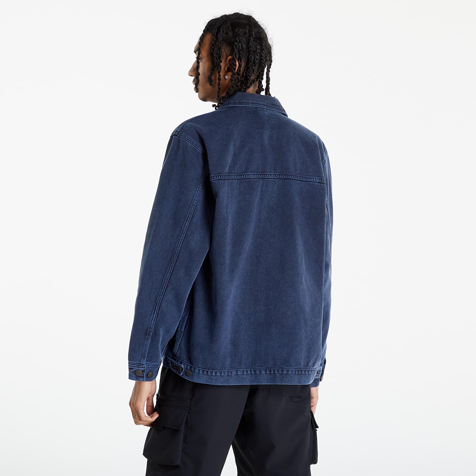 Jakker Carhartt WIP Double Front Jacket Dark Navy Worn Washed