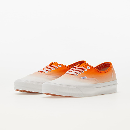 Men s shoes Vans Vault OG Authentic LX Dip Dye Orange White Footshop