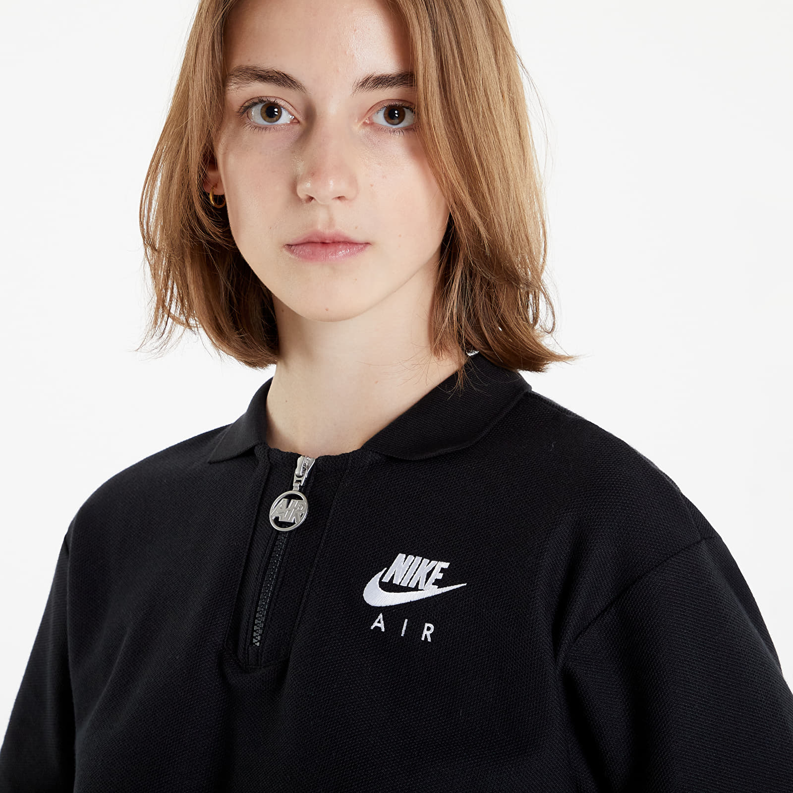 Pólók Nike Sportswear Air Pique Polo Black/ White