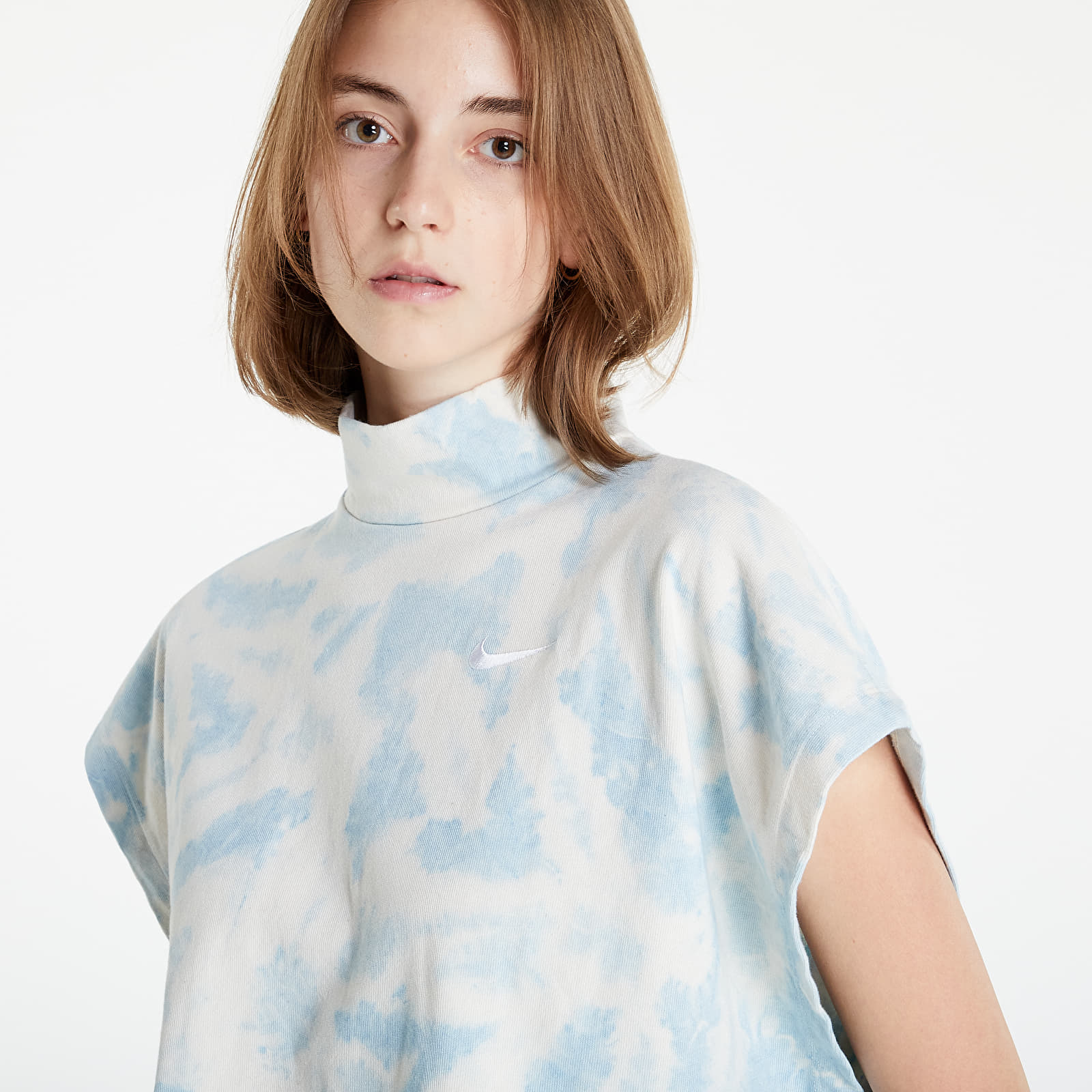 Felsők Nike NSW Wash Jersey Top Worn Blue/ White