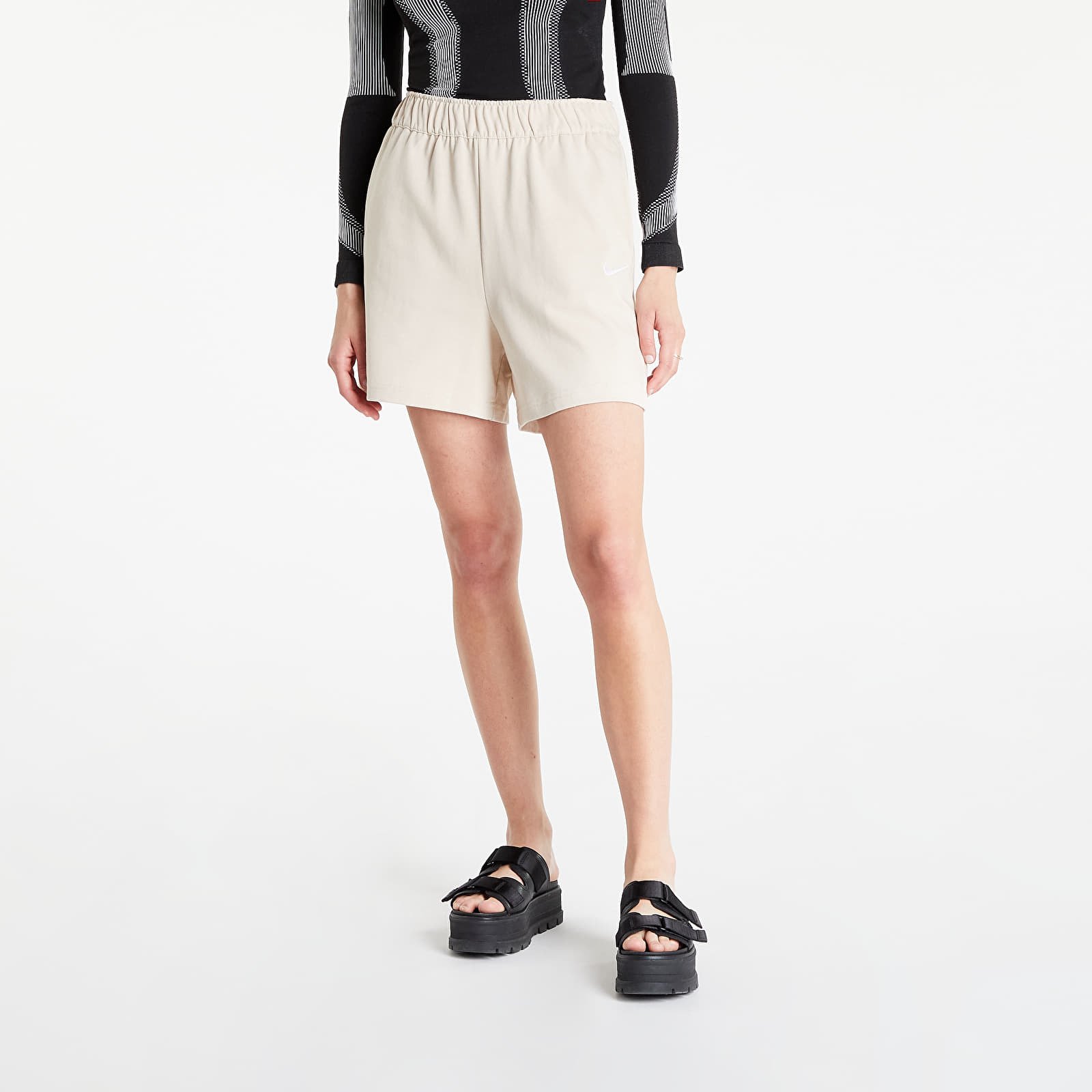 Pantaloncini Nike Sportswear Jersey Shorts Sanddrift/ White L