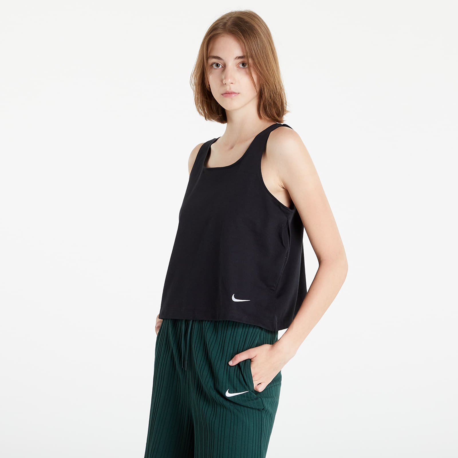 Topuri Nike Sportswear Jersey T-Shirt Top Black/ White