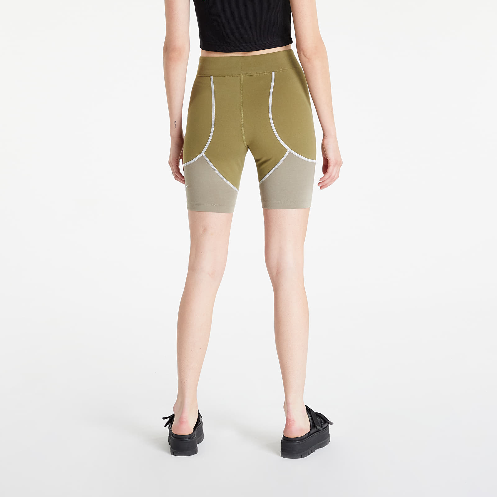 Pantaloni scurți Nike Sportswear Graphic Bike Shorts Pilgrim/ Matte Olive/ White/ White