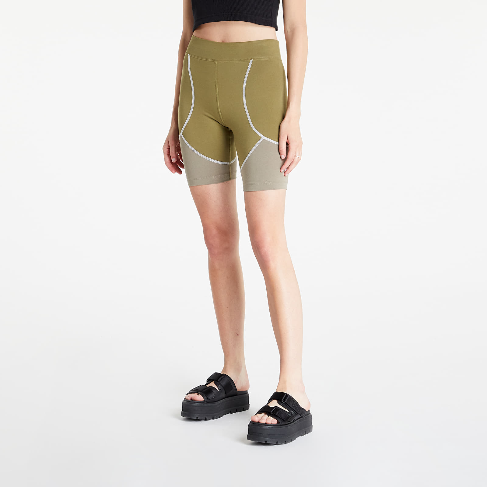 Pantaloni scurți Nike Sportswear Graphic Bike Shorts Pilgrim/ Matte Olive/ White/ White