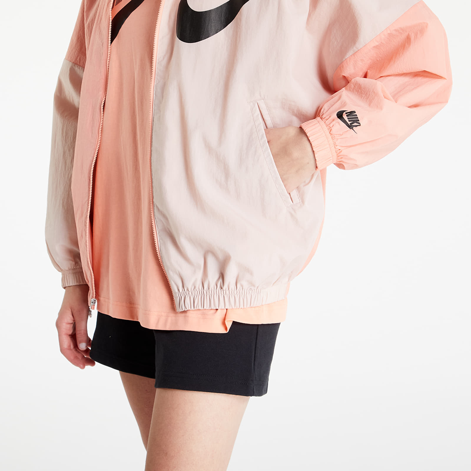 Bundy Nike Sportswear Woven Dance Jacket Crimson Bliss/ Pink Oxford