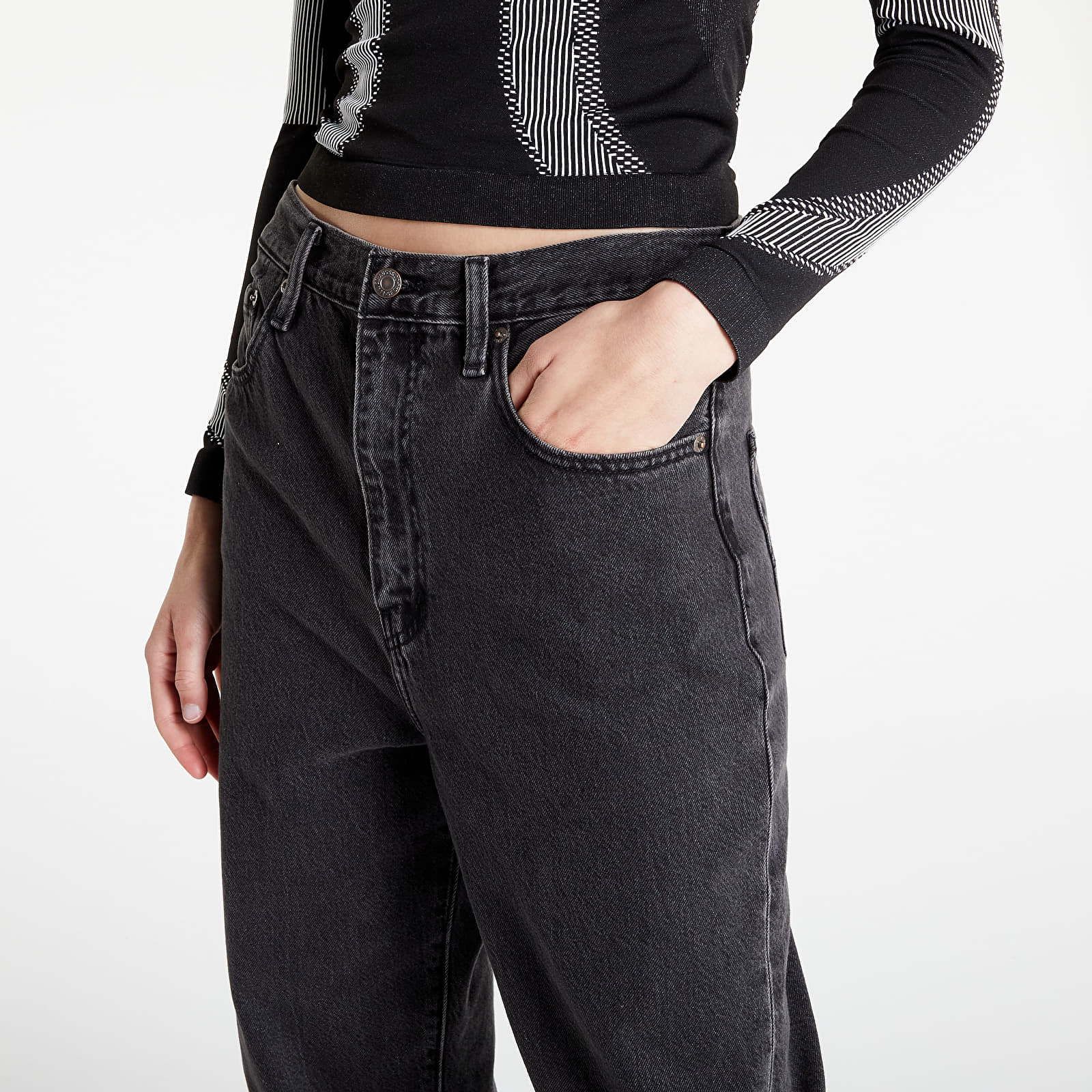 Pants Levi's® High Rise Loose Taper Jeans Black