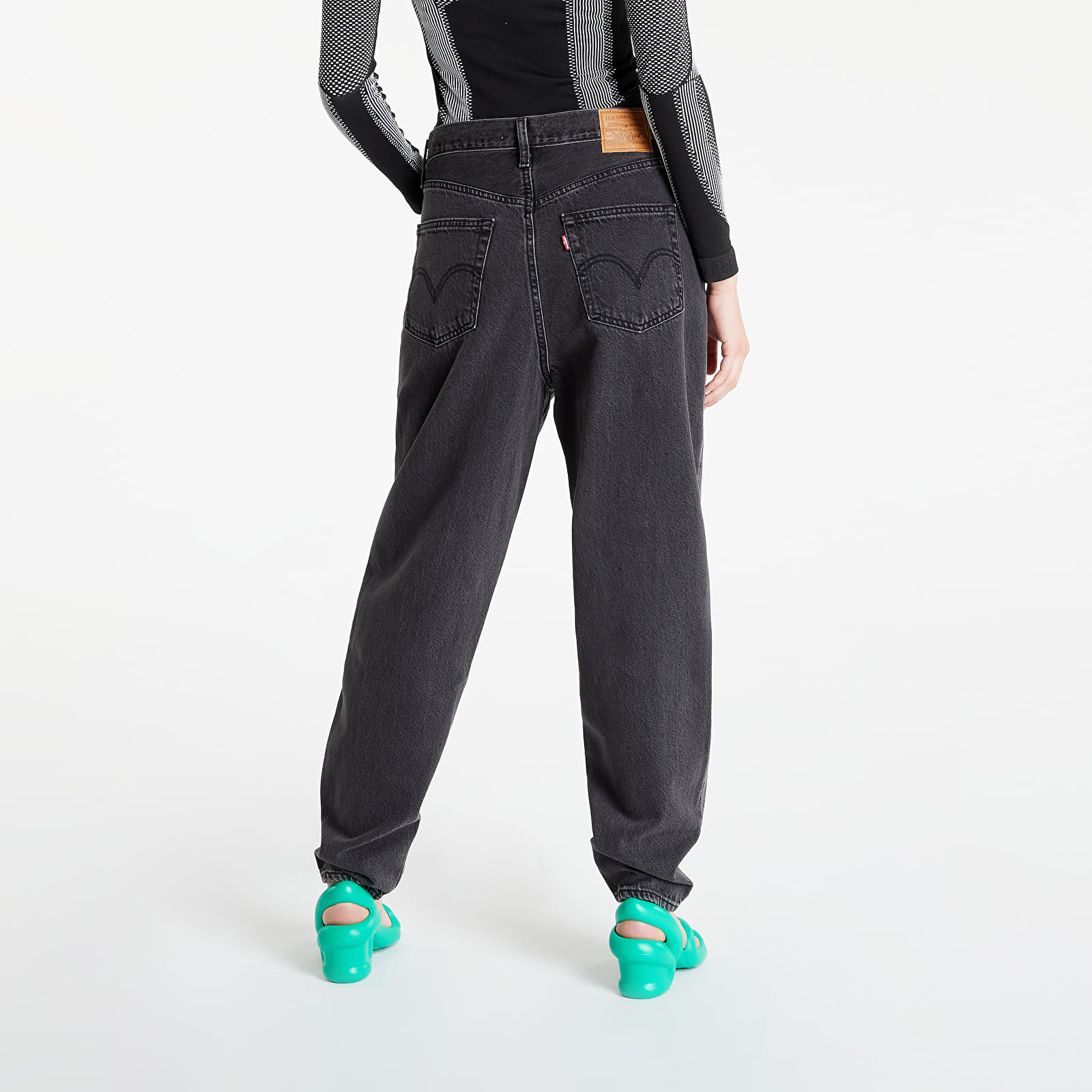 Pants Levi's® High Rise Loose Taper Jeans Black