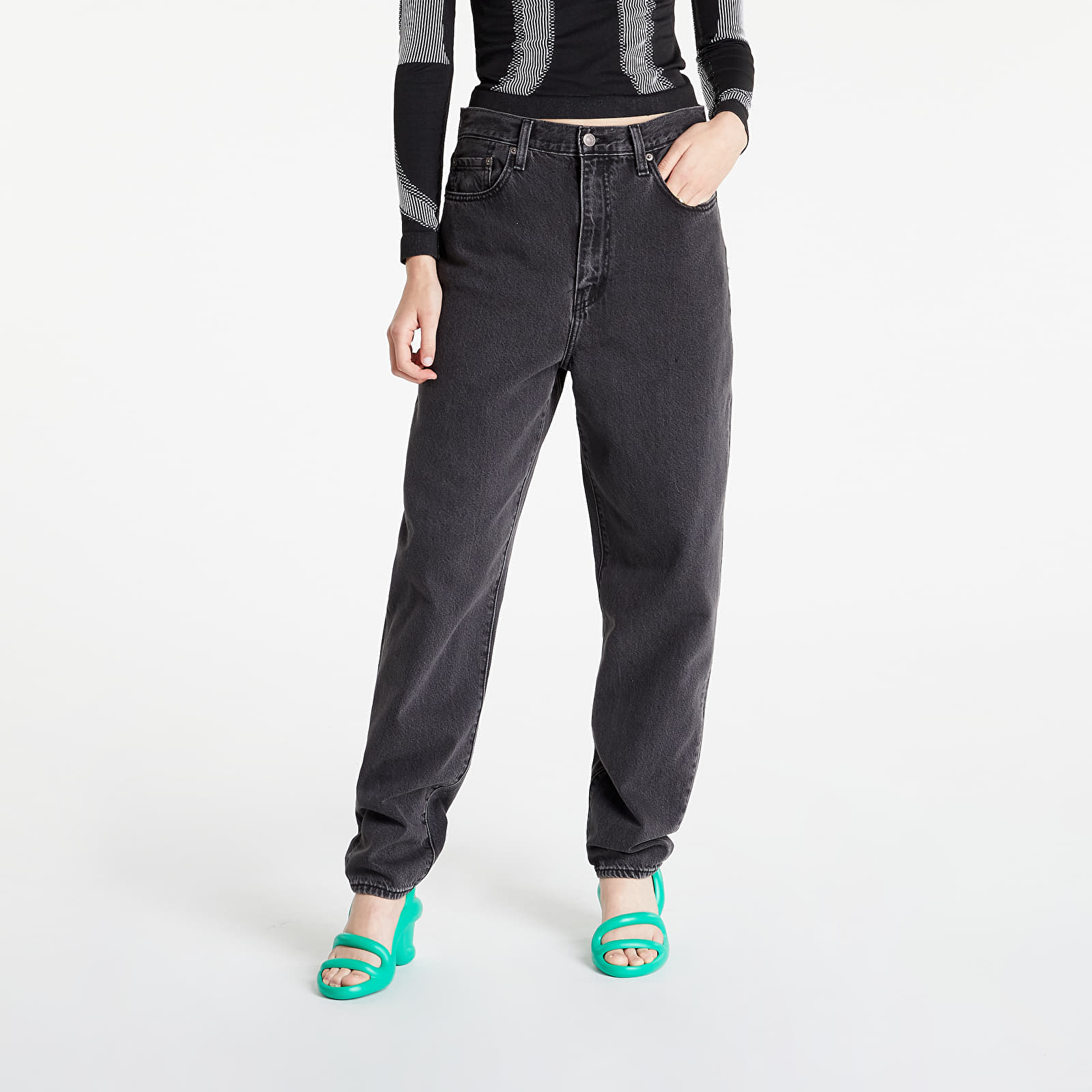 Pants Levi's® High Rise Loose Taper Jeans Black