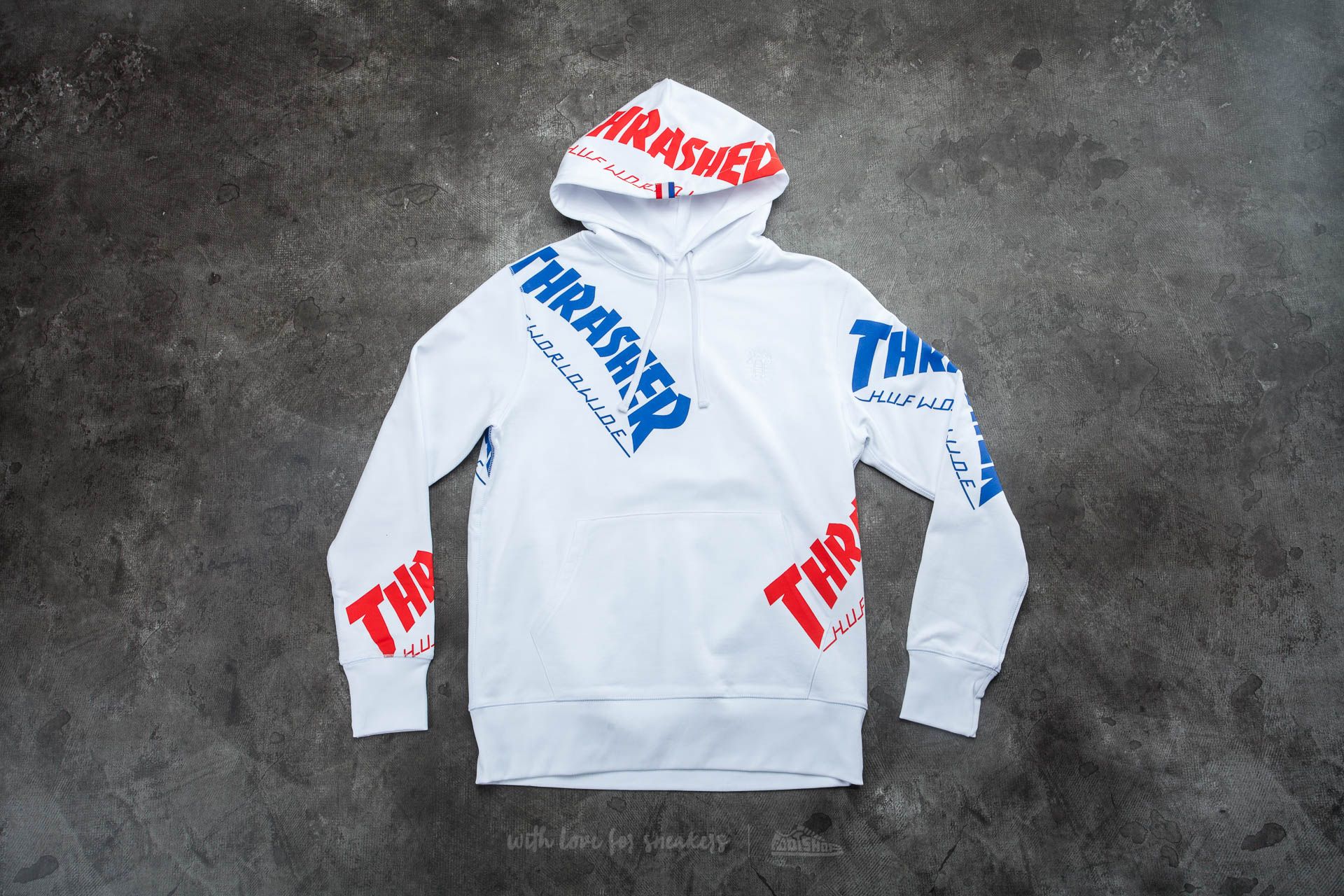 Huf x thrasher tour best sale de stoops all over hoodie