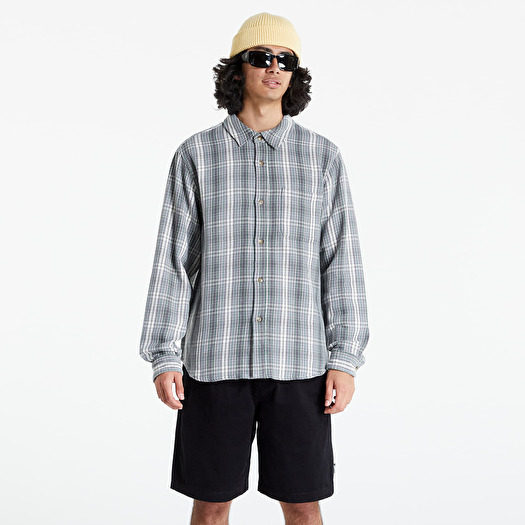 Shirts Stüssy Beach Plaid Shirt Charcoal | Footshop