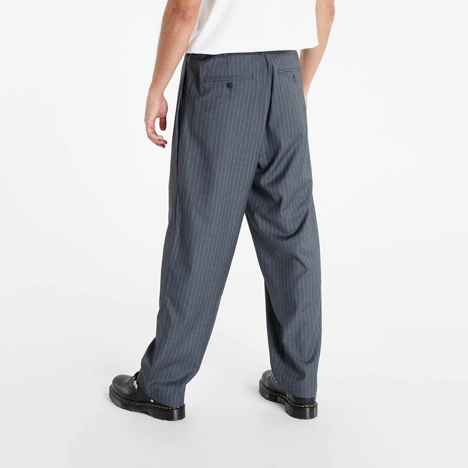 Pants and jeans Stüssy Striped Volume Pleated Trouser Grey | Footshop