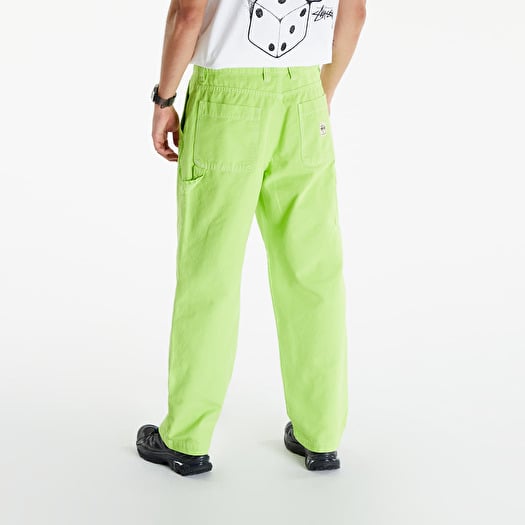 Pants and jeans Stüssy Dyed Canvas Work Pant Neon | Footshop
